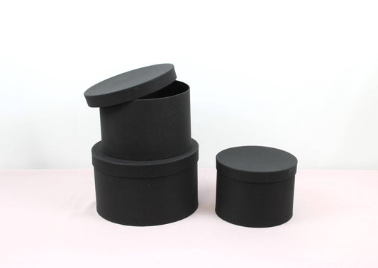 Sombrero redondo y brillante con tapa con tapa, varios colores y tamaños, para rosas en conserva, regalos, arreglos de chocolate y fresas