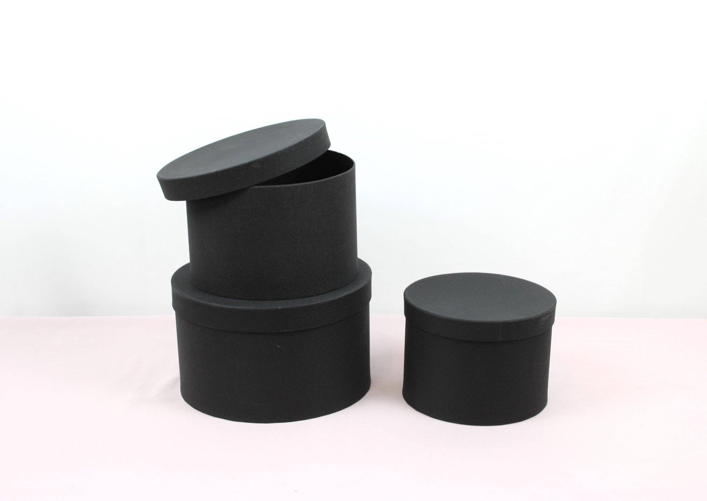 Sombrero redondo y brillante con tapa con tapa, varios colores y tamaños, para rosas en conserva, regalos, arreglos de chocolate y fresas