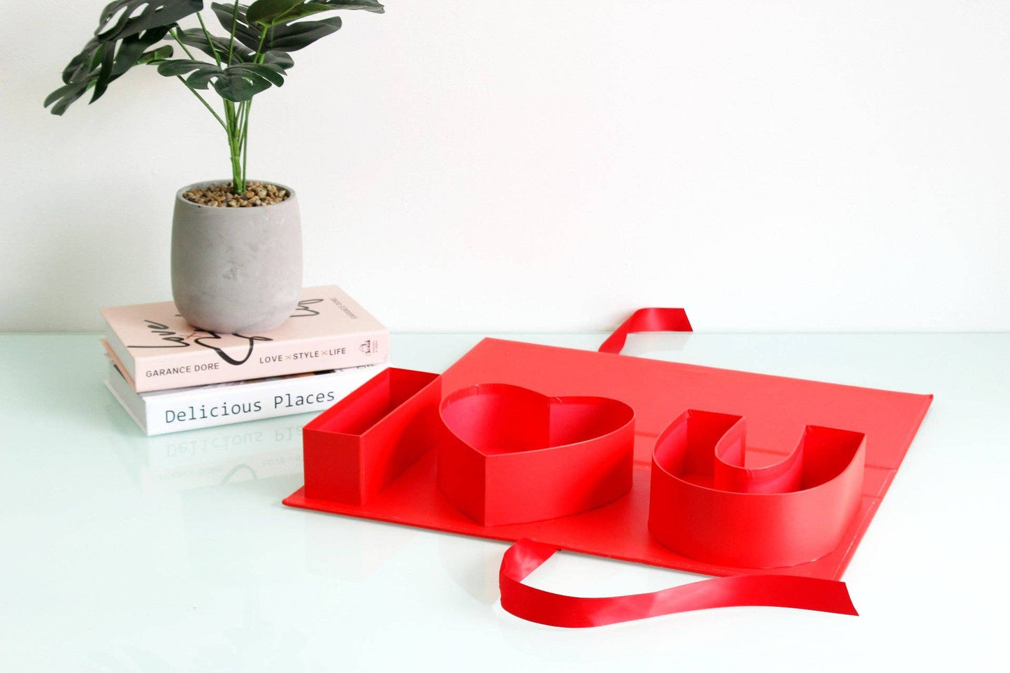 Buzón de cartas rellenable con cinta «I Love You»