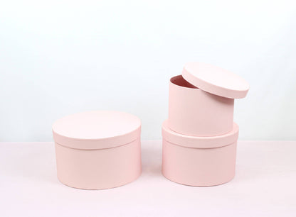 Sombrero redondo y brillante con tapa con tapa, varios colores y tamaños, para rosas en conserva, regalos, arreglos de chocolate y fresas