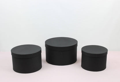 Sombrero redondo y brillante con tapa con tapa, varios colores y tamaños, para rosas en conserva, regalos, arreglos de chocolate y fresas