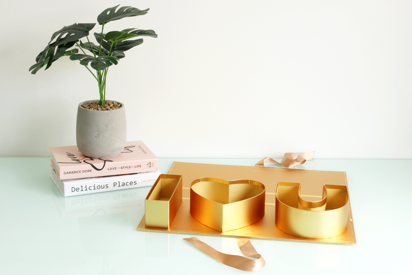 Buzón de cartas rellenable con cinta «I Love You»